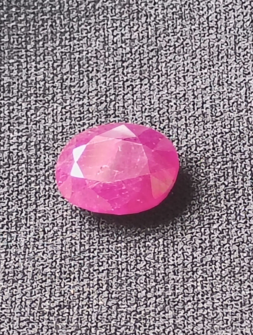 Natural Pinkish Red Ruby Precious Gemstone Faceted 5.05 Carat